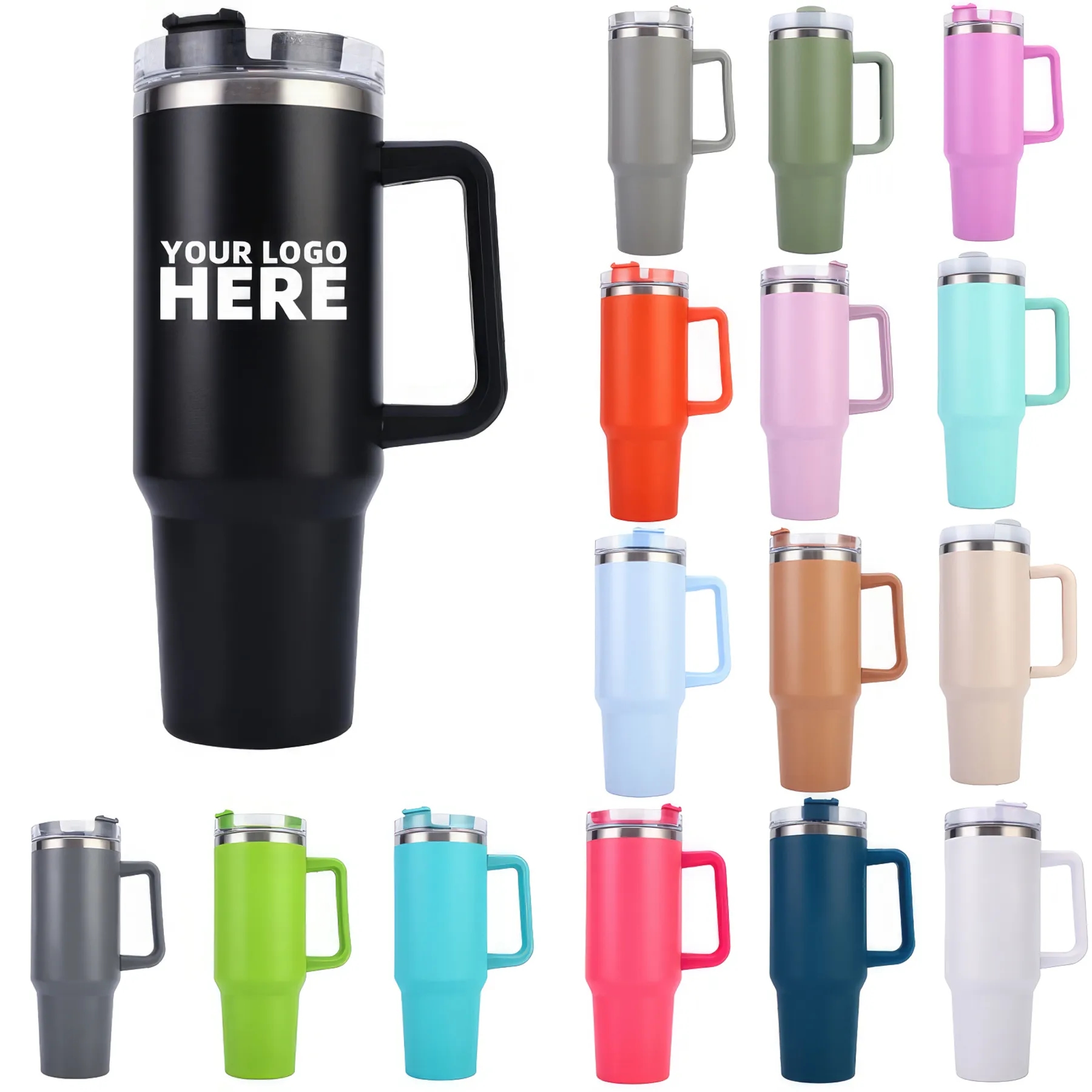 40oz Tumbler With Handle 1