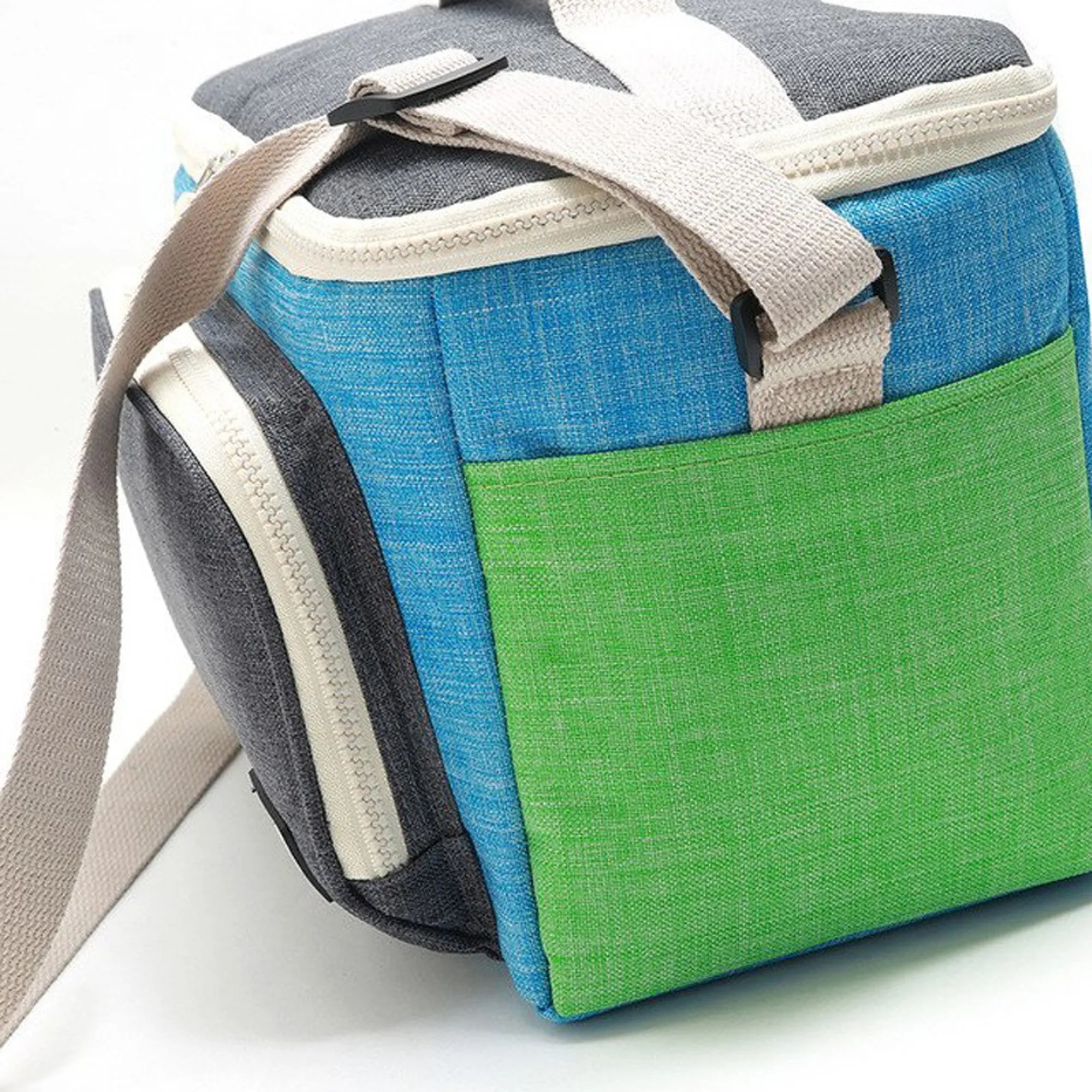 PEVA Insulated Cooler Lunch Bag w/ Strap 2