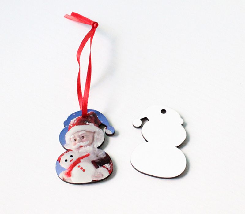 Snowman MDF Christmas Ornament 3