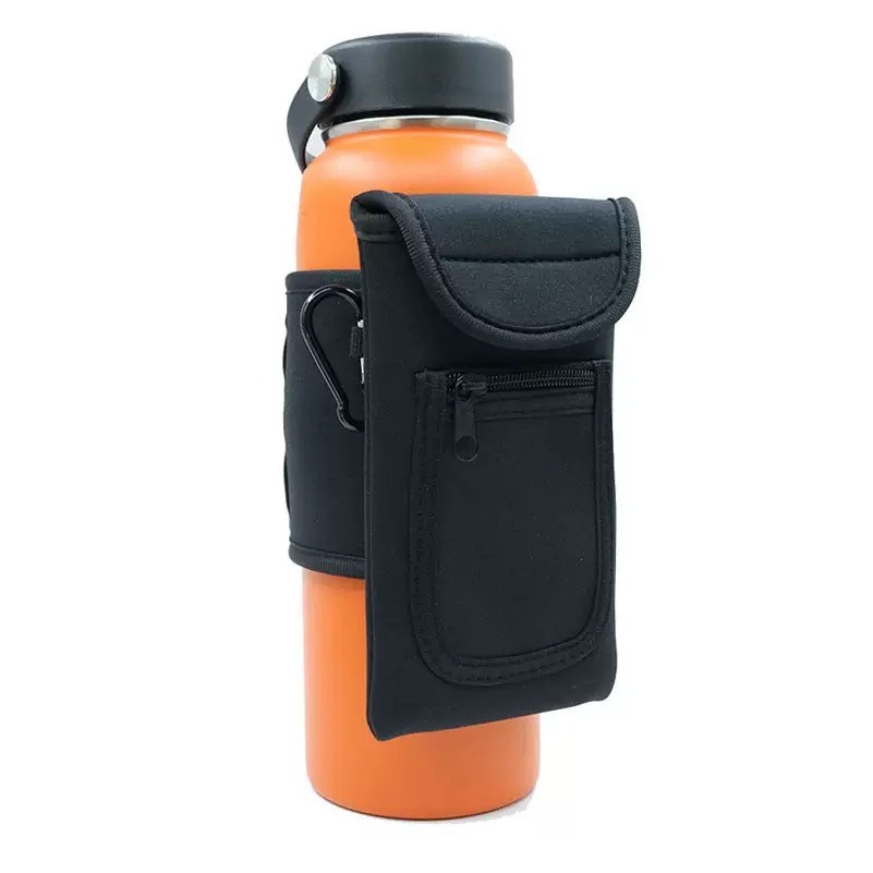 Magnetic Water Bottle Sleeve Bag with Large Pocket Phone Holder 2