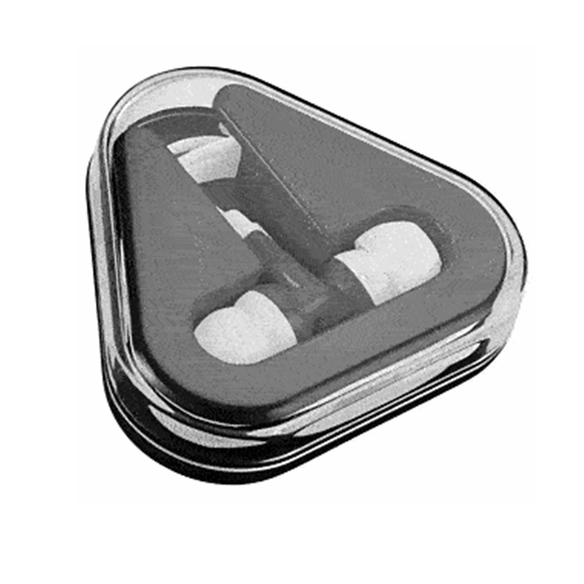 Promotional Earbuds Triangle Case printed Portable Earbuds 2