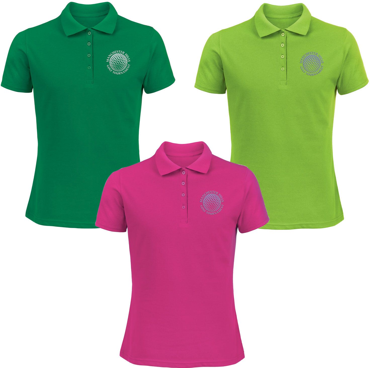 EMBROIDERED LADIES 50/50 POLO SHIRT