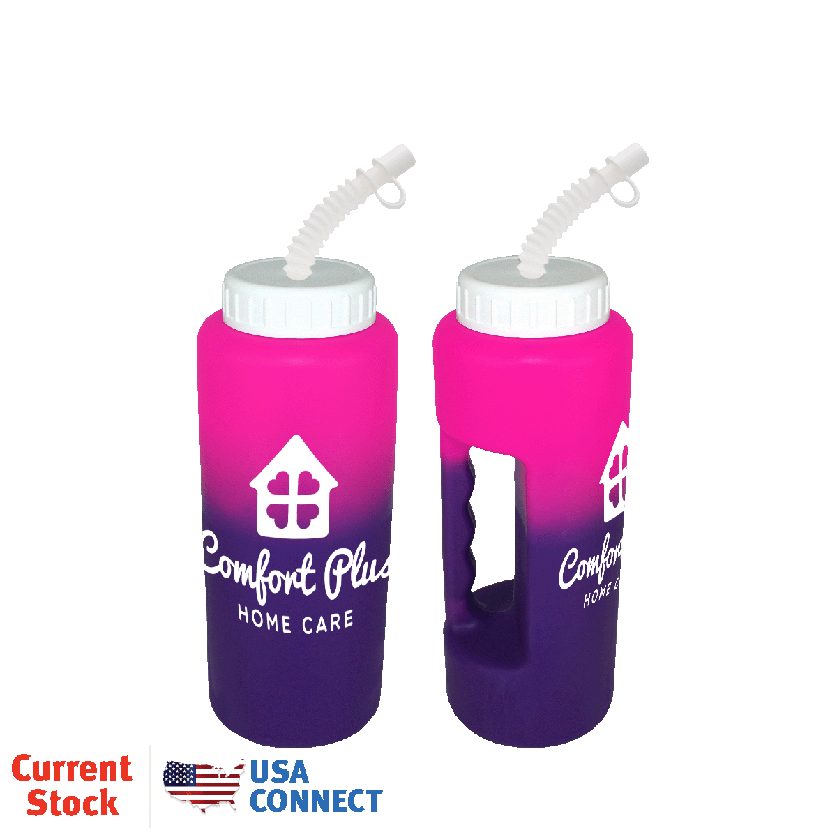 Mood™ 32 oz. Grip Bottle with Flexible Straw 3