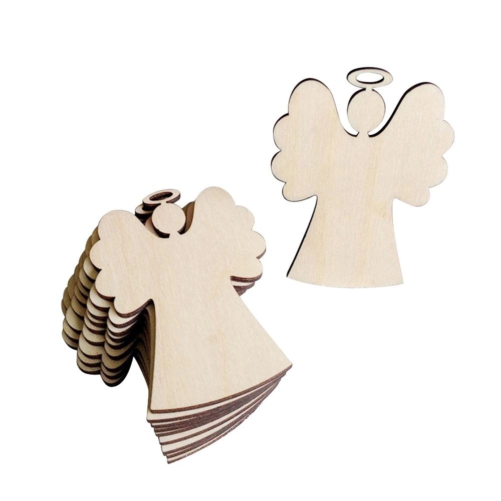 Hanging Wooden Angel for Decoration, promotional household item with logo imprint 2
