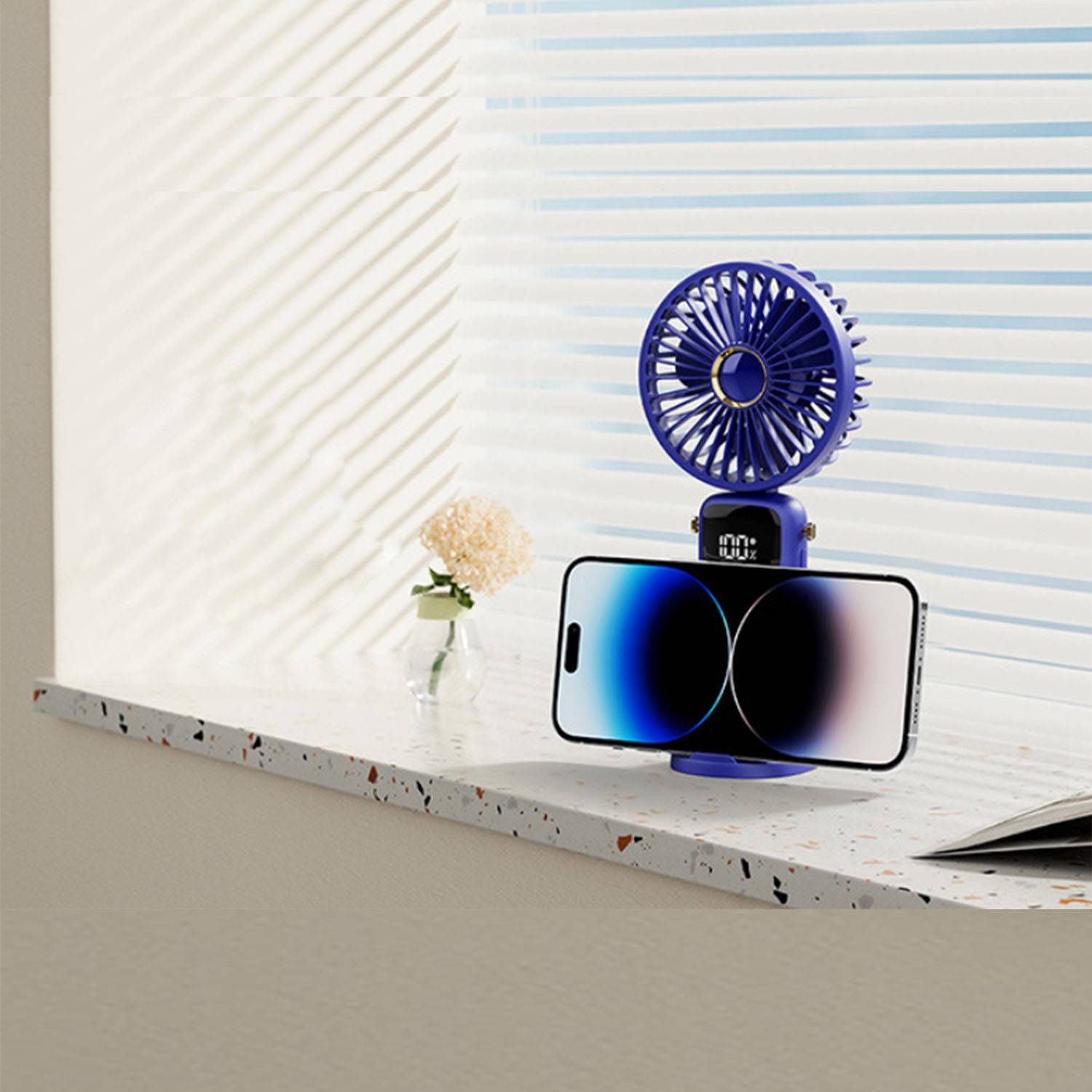 Rechargeable Mini Handheld Pocket Hanging Neck Cooling Fan 5