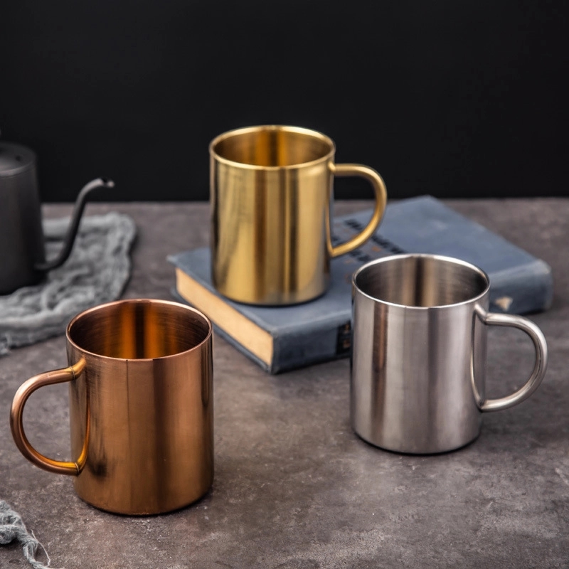 Custom 13.5 oz Double Walled Stainless Steel Coffee Mugs 8