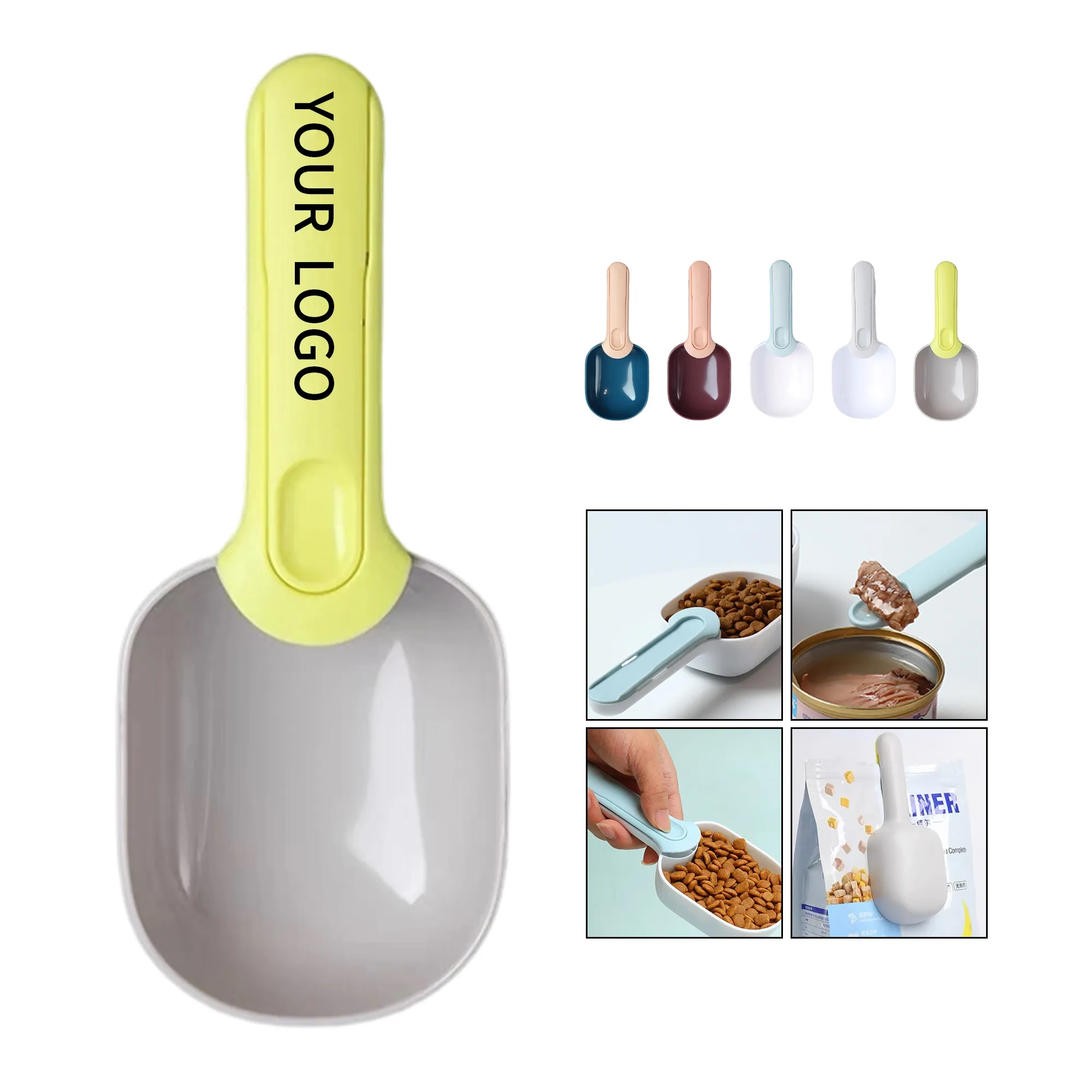 Pet Food Scoop with Clip 2