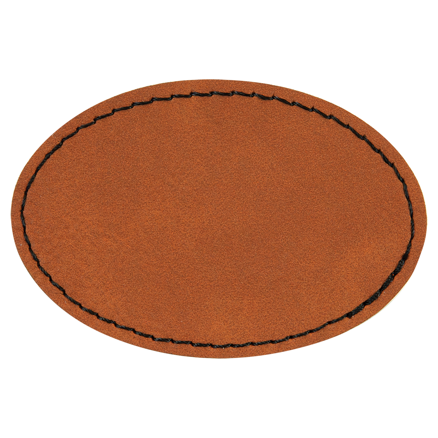 3 1/2" x 2 1/2" Oval Leatherette Patch with Adhesive 8