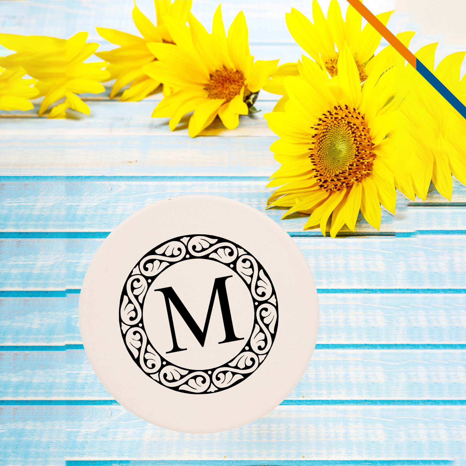 Tivedom Round Ceramic Coaster 2