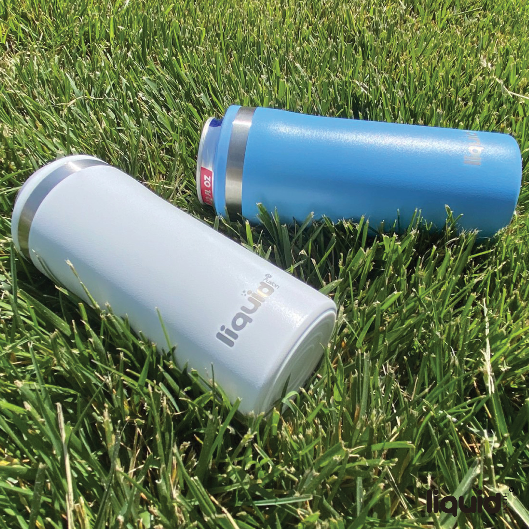 Liquid Fusion® 12 oz. Double Wall, Stainless Steel Skinny Can Cooler 22