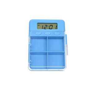 4 Compartment Pill Case With Alarm Reminder And LCD Clock 2