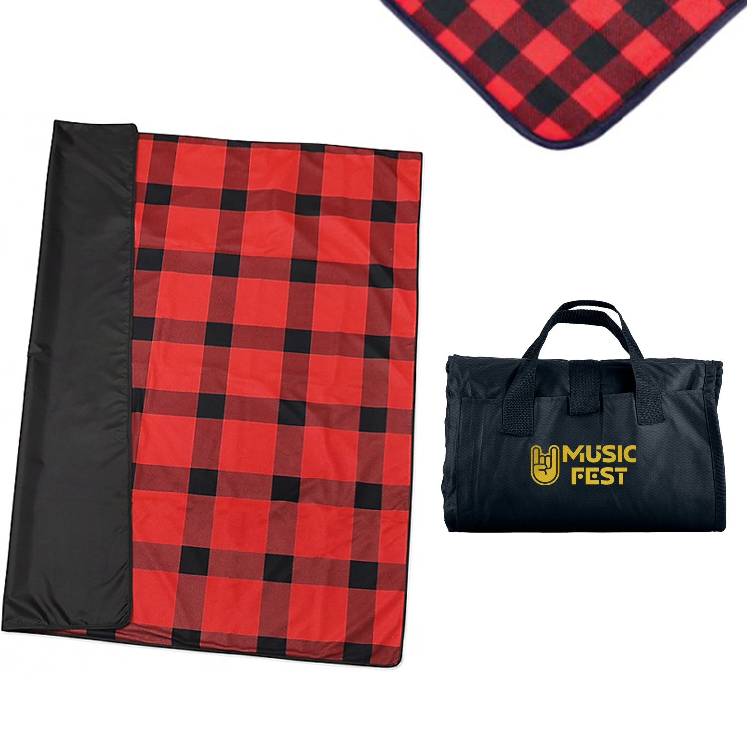 Fleece / Nylon Picnic Blanket 5