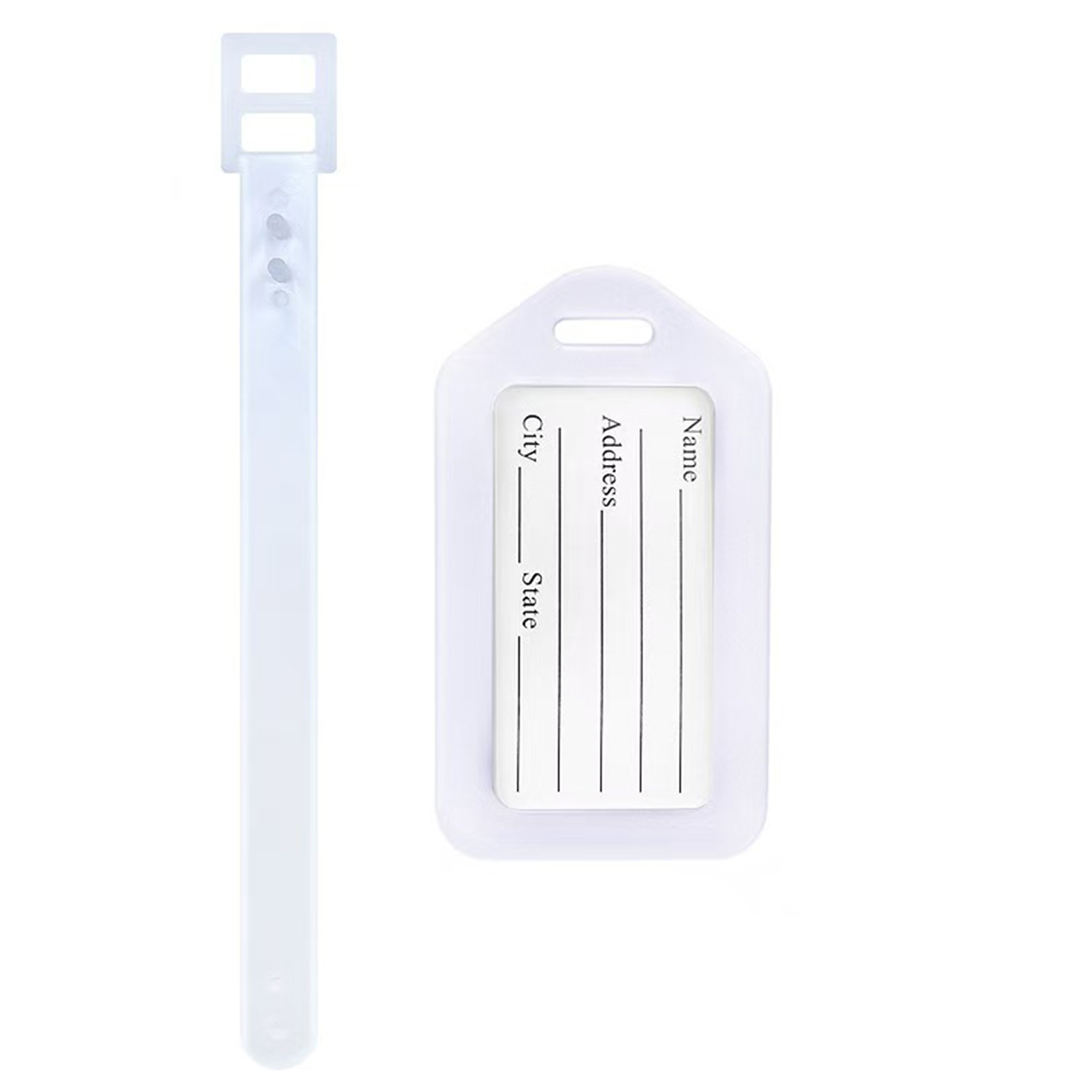 Durable Plastic Luggage Tag With ID Card 6