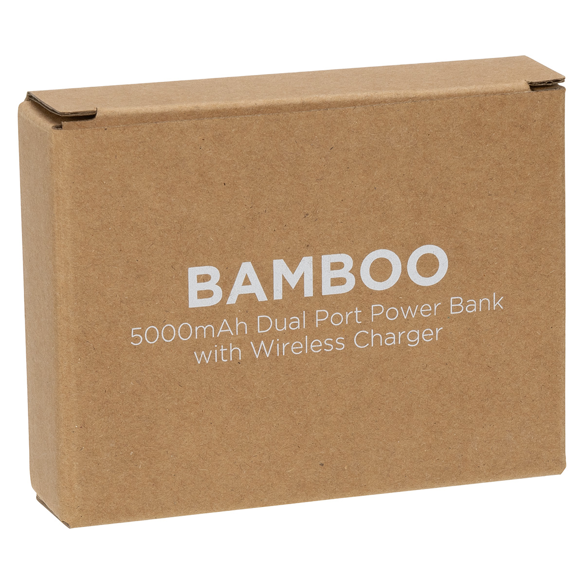FSC® Bamboo 5000mAh Dual Port Power Bank with Wireless Charger 5