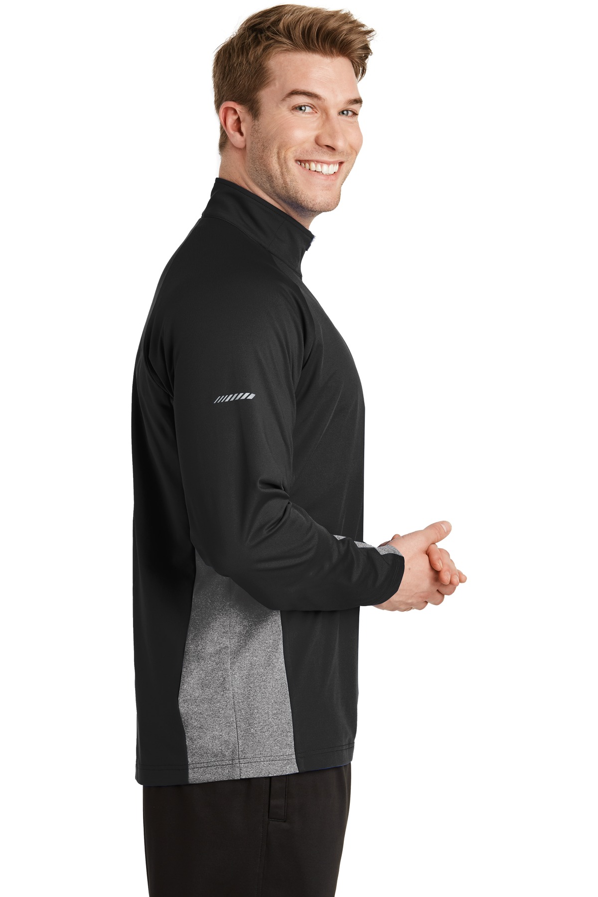 Sport-Wick Stretch Contrast 1/4-Zip Pullover