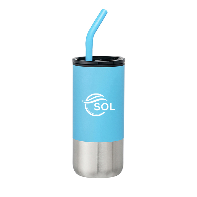 18oz Dillon Double Wall Plastic Straw Tumbler 8