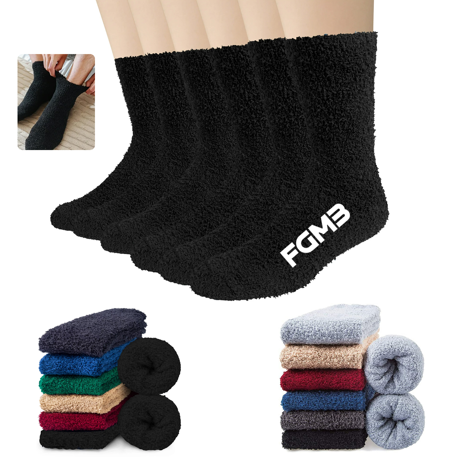 Mens Fuzzy Sock 2