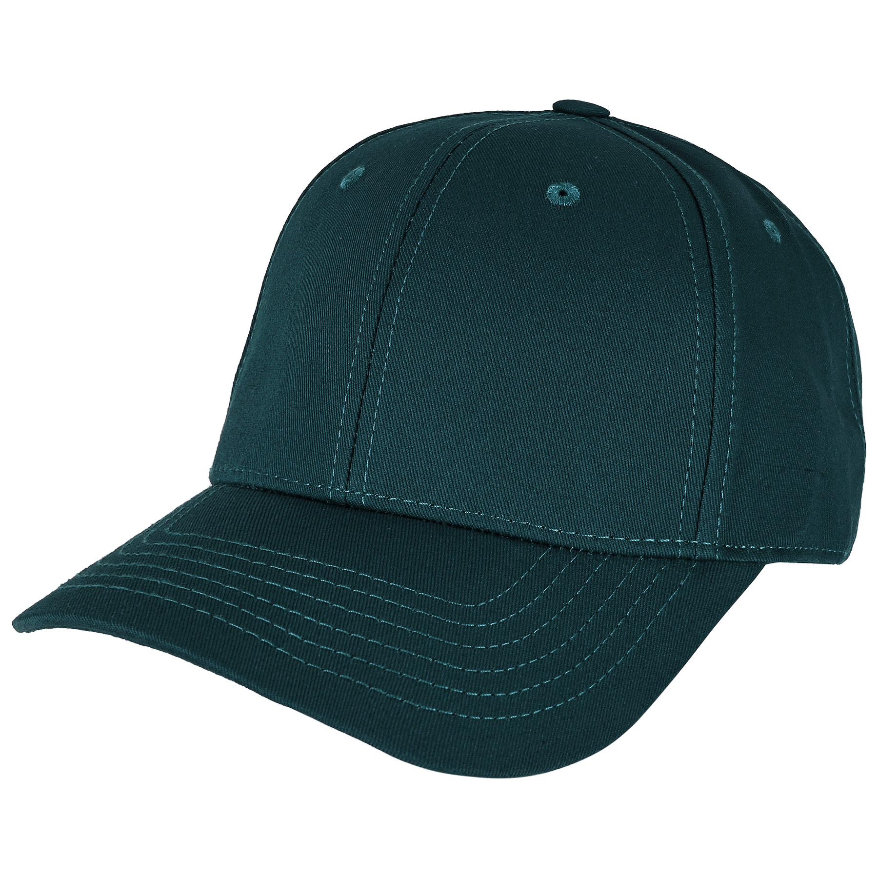 Classic 6-panel Curved Brim Baseball Cap With Plastic Snapback Clousure (MOQ: 1pc) 6