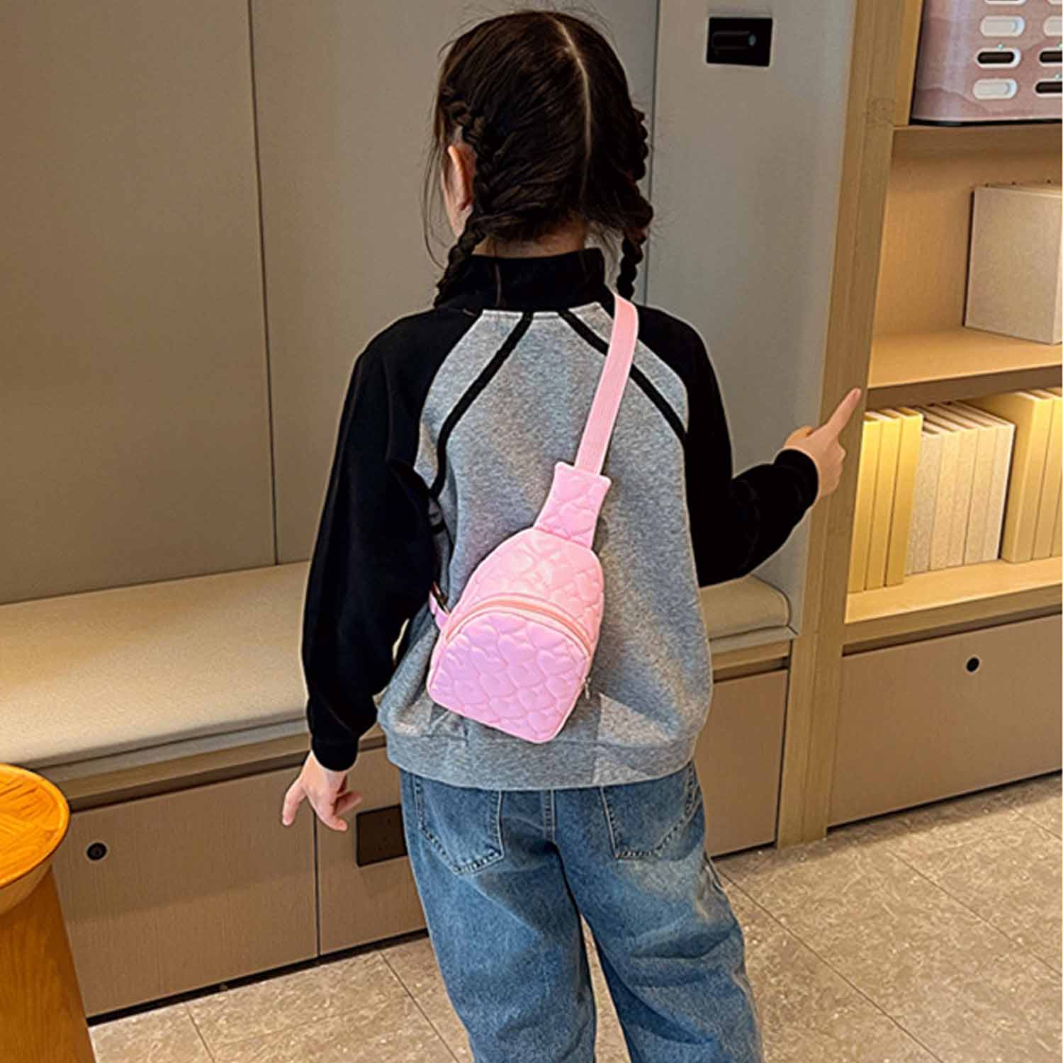 Lingge embroidery thread mobile phone storage bag 3