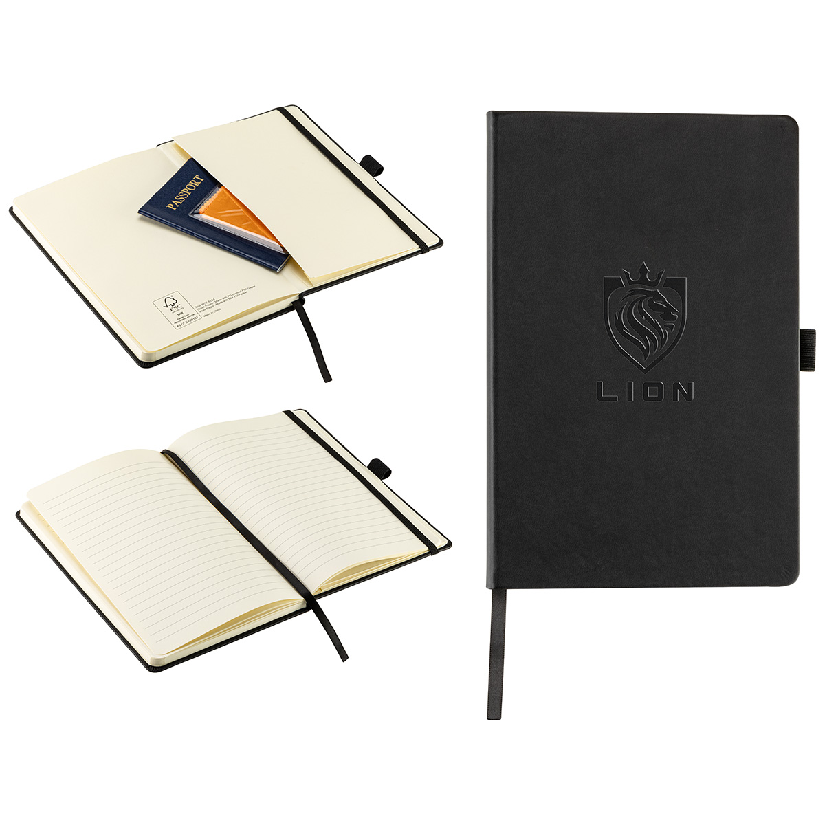 Elan Hardcover Journal with Pen Loop and Inner Pocket 15