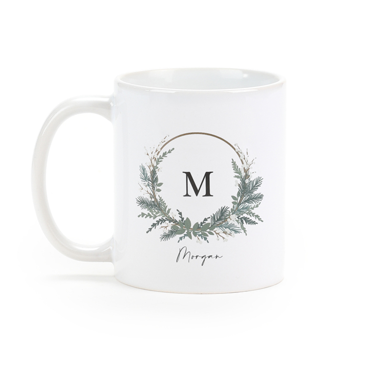 Holiday Monogram Coffee Mug (11 Oz.) 2