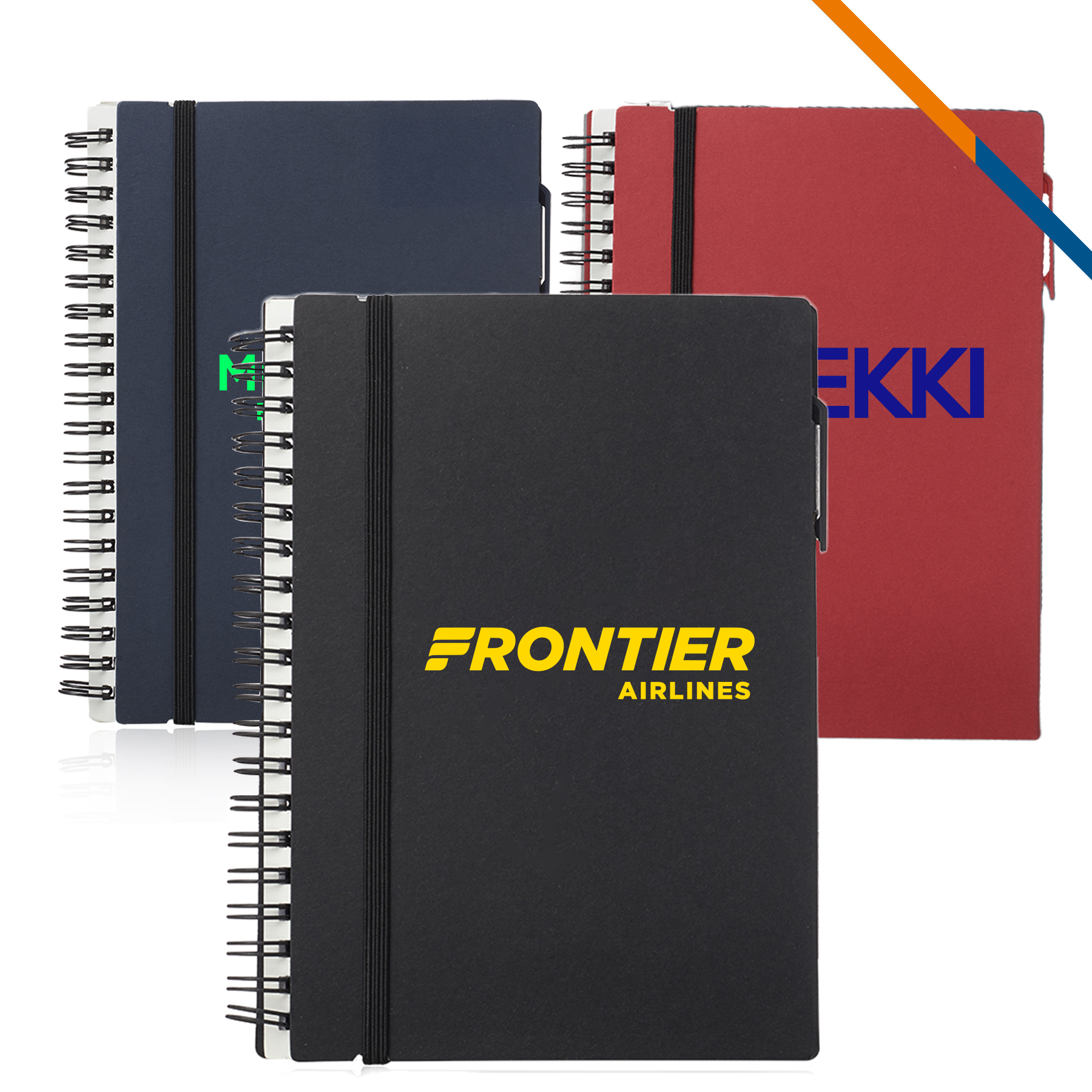Rabia Elastic Closure Spiral Notebooks 4