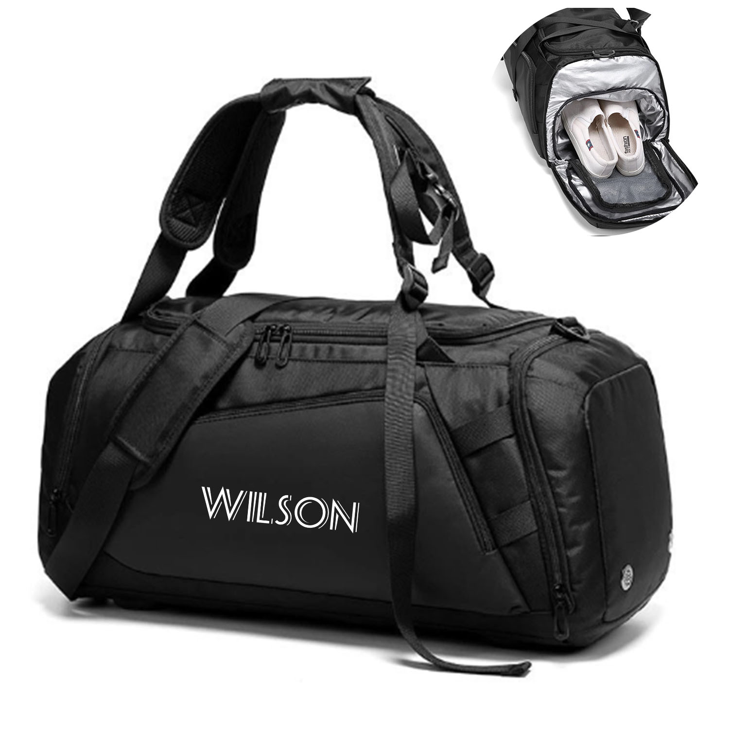 Oxford Duffel Bag with Shoe Compartment 5