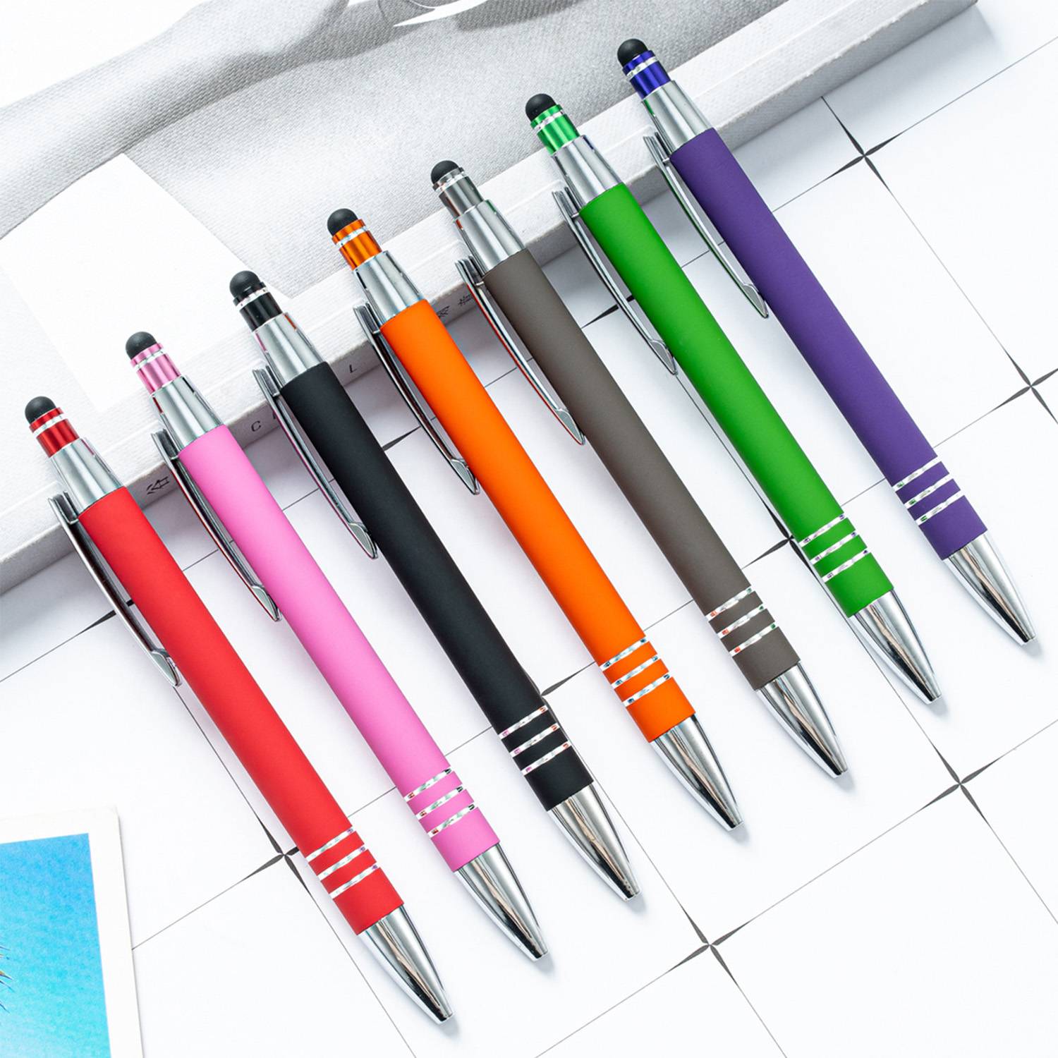 Soft-Touch Stylus Ballpoint Pen – Custom Logo Promo Gift 15