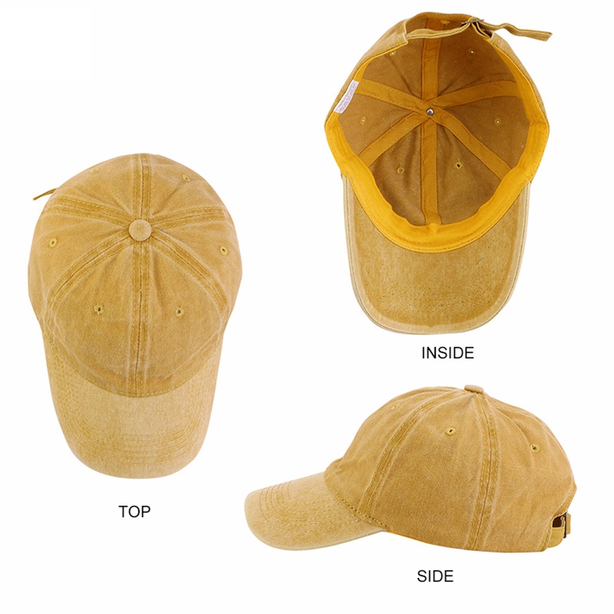 Vintage Washed Cotton Baseball Cap 9