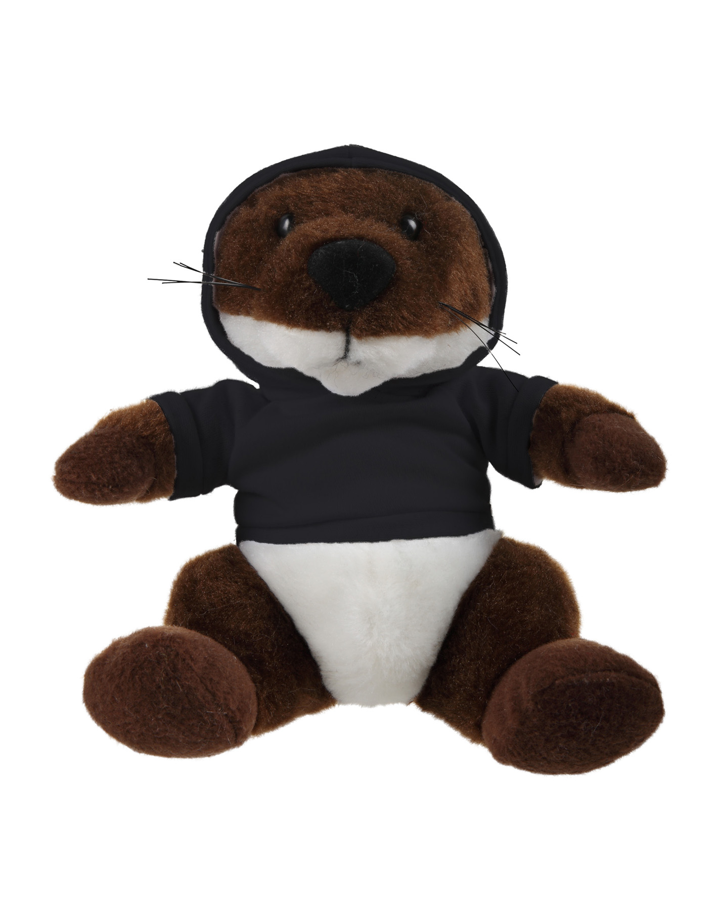 Soft Plush Stuffed Sitting Otter wearing a Hoodie 10
