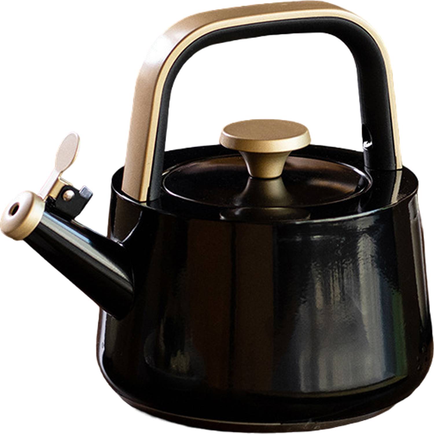 61oz Flat Bottom Stainless Steel Whistling Kettle 8