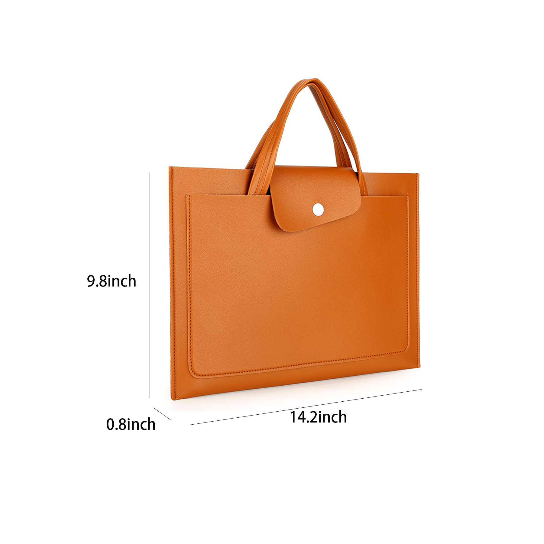 PU Leather Ladies Men's Laptop Bag 4