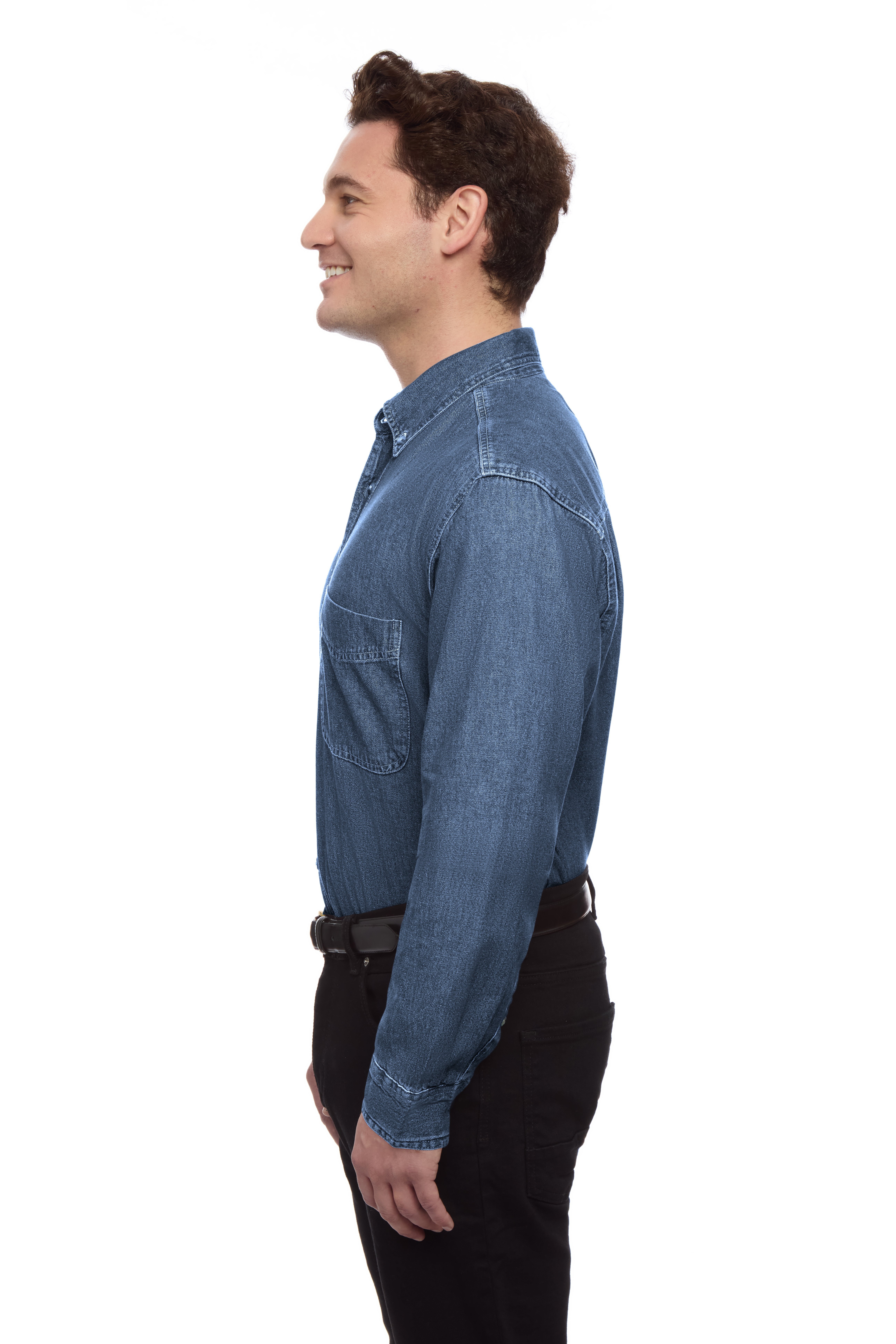 Men's L/S 100% Cotton Denim Shirt 9