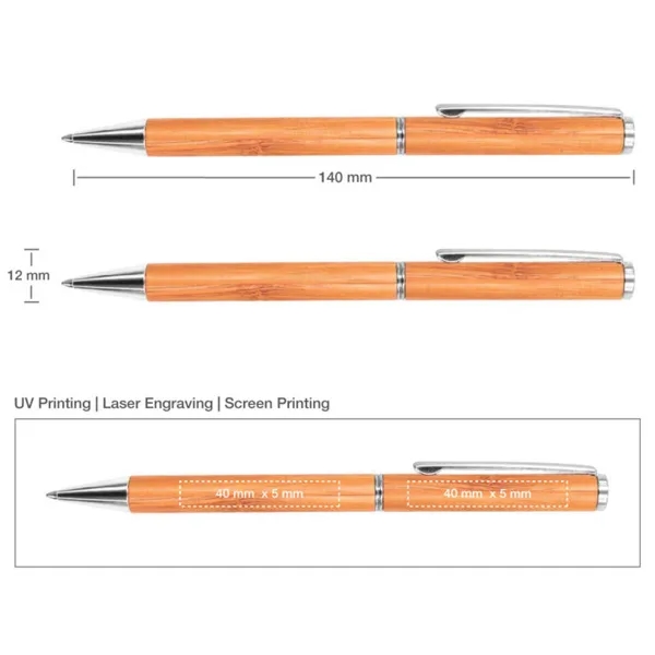 Bamboo Twist Ball Pen 3