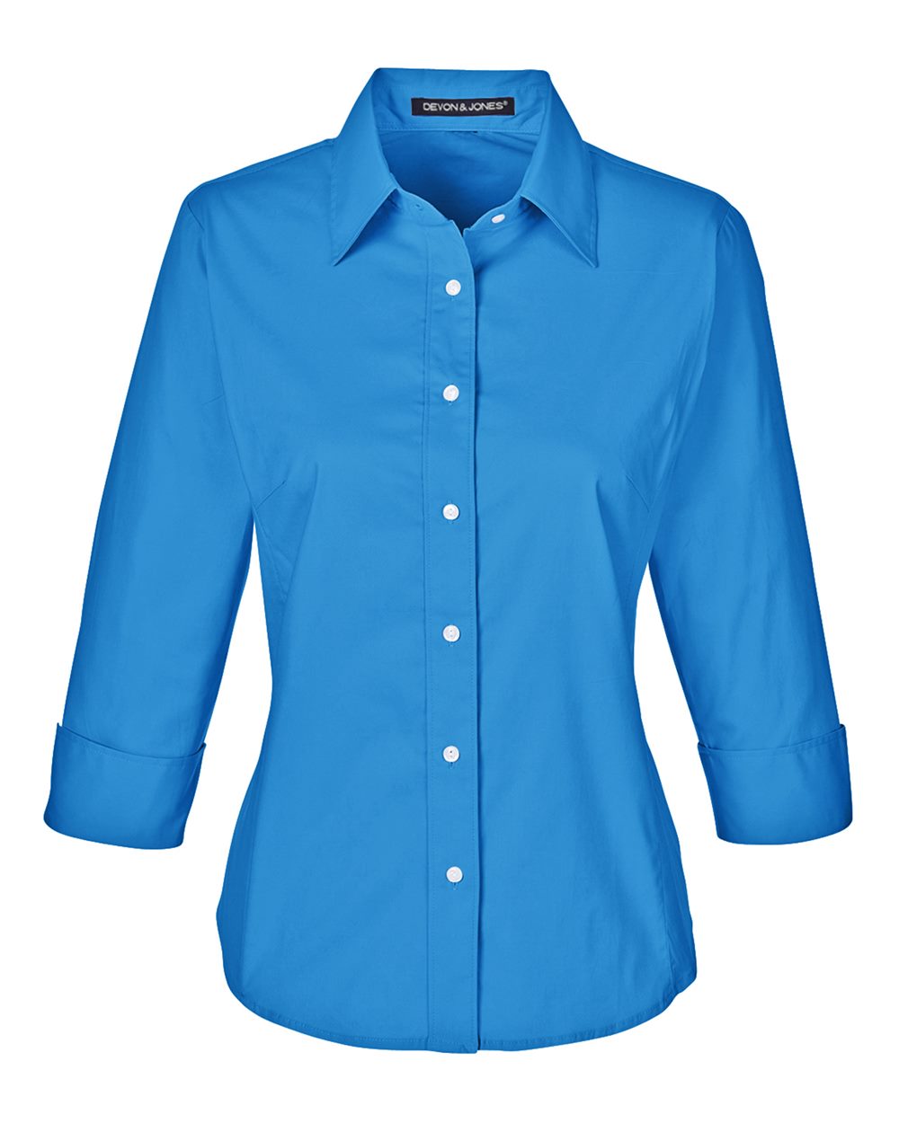 Women's Perfect Fit™ Three-Quarter Sleeve Stretch Poplin Dress Shirt - DP625W 7