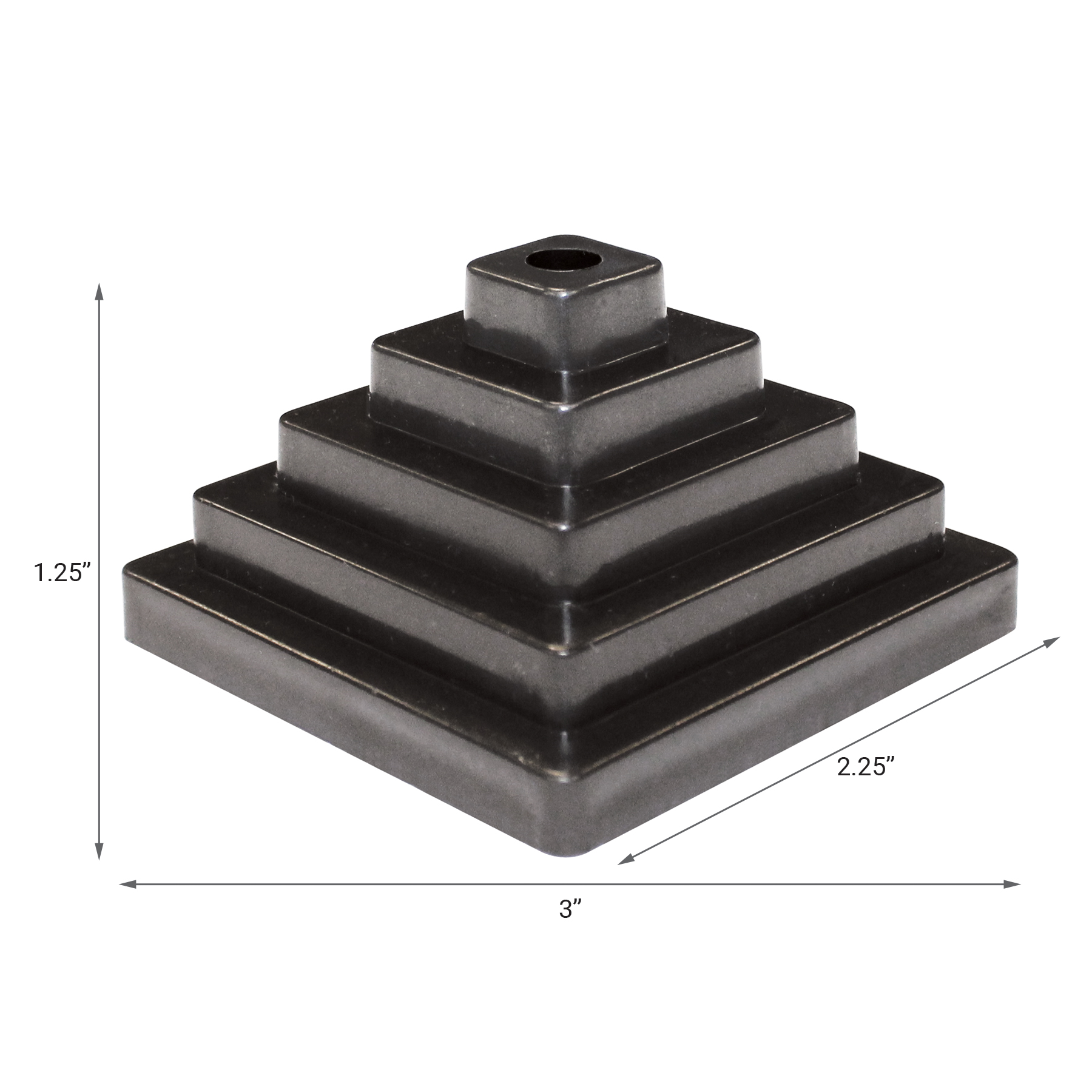 Pyramid Stick Flag Base - 1 Hole 4