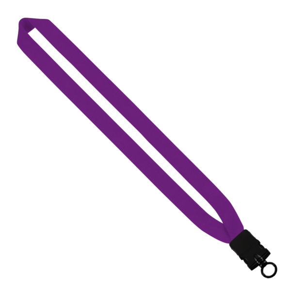 1" Cotton Lanyard with Plastic Snap-Buckle Release & O-Ring 39