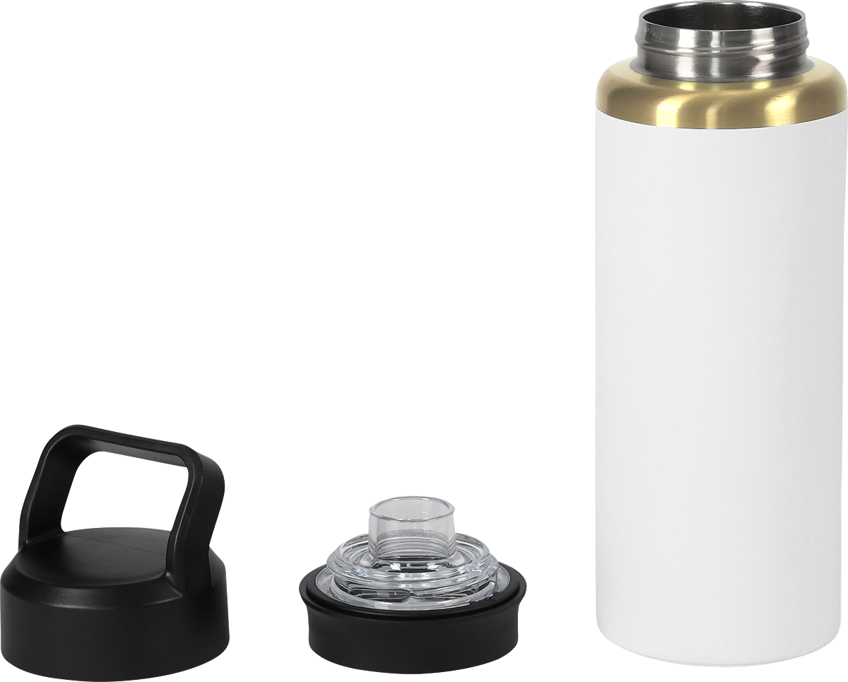 28oz Urban Peak® Dual Top Gold Water Bottle, custom water bottle with logo imprint 22