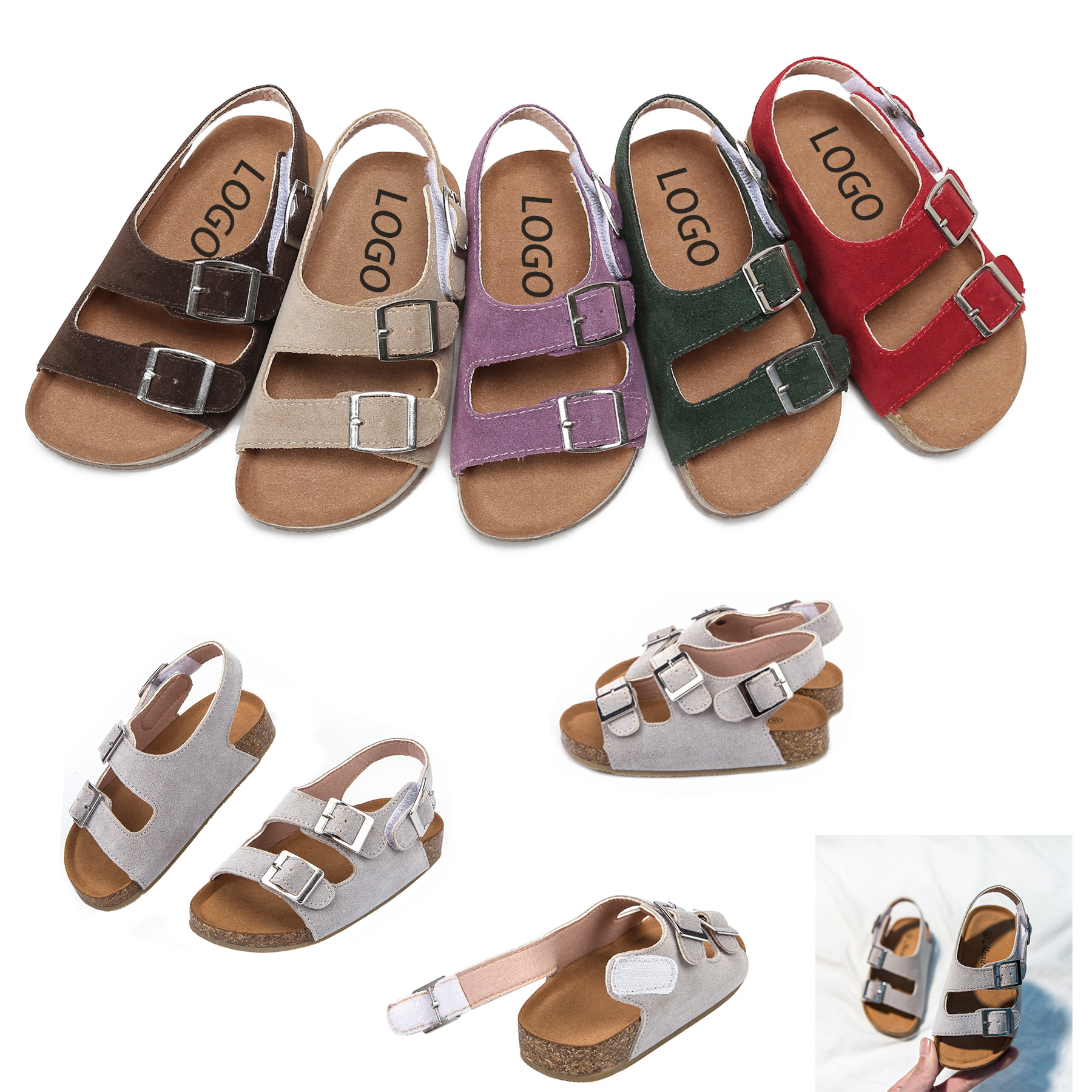 Cork Sole Children's Sandals 1