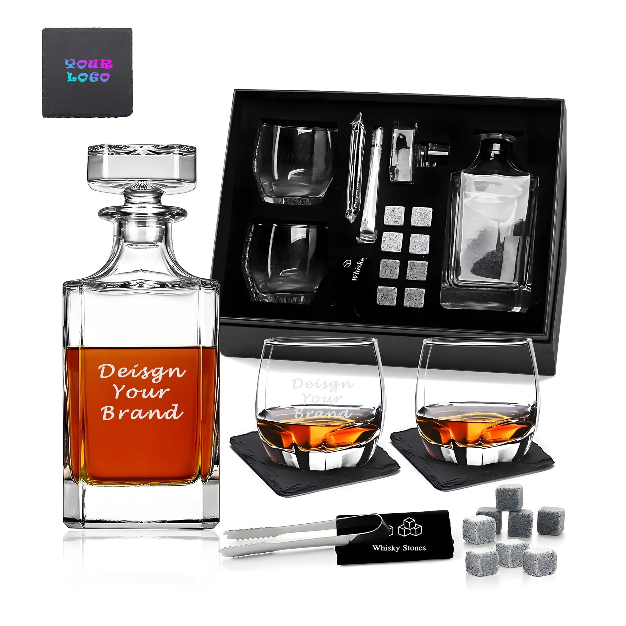 Whiskey Decanter Set Gift Box 1