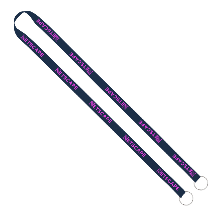 1/2" Screen Printed Lanyard with Double Clips 7