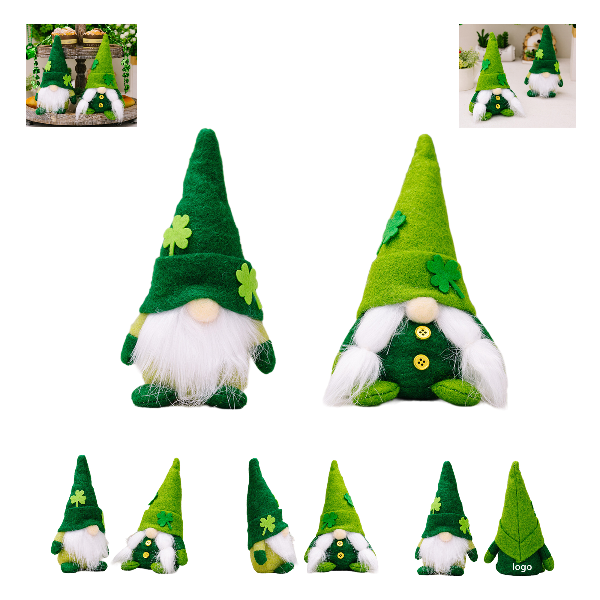 St Patricks Day Spring Summer Gnome Rudolph Old Man 2