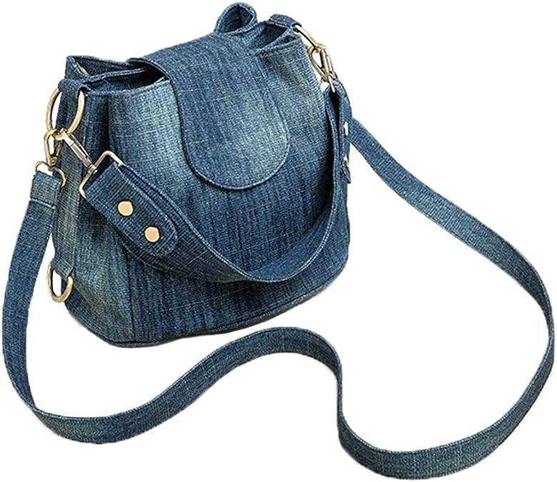 Denim Casual Bucket Shoulder Crossbody Handbag 3