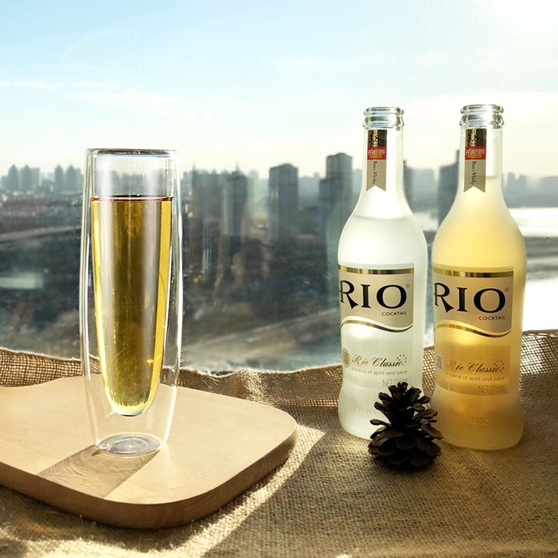 Custom 5 oz Double-Walled Champagne Flute 4