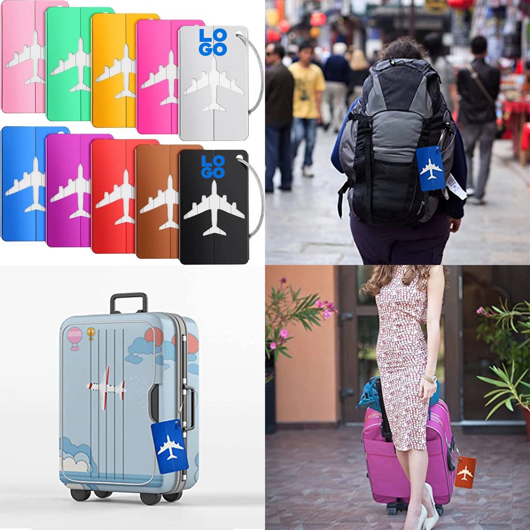 Airplane Luggage Tag 2
