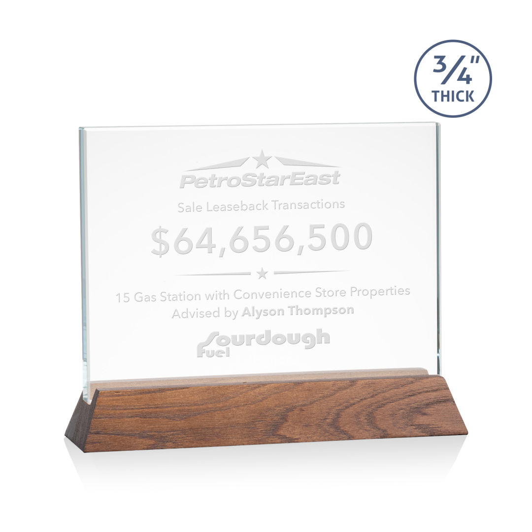 Walkerton Award - Starfire/Walnut (Horiz) 3