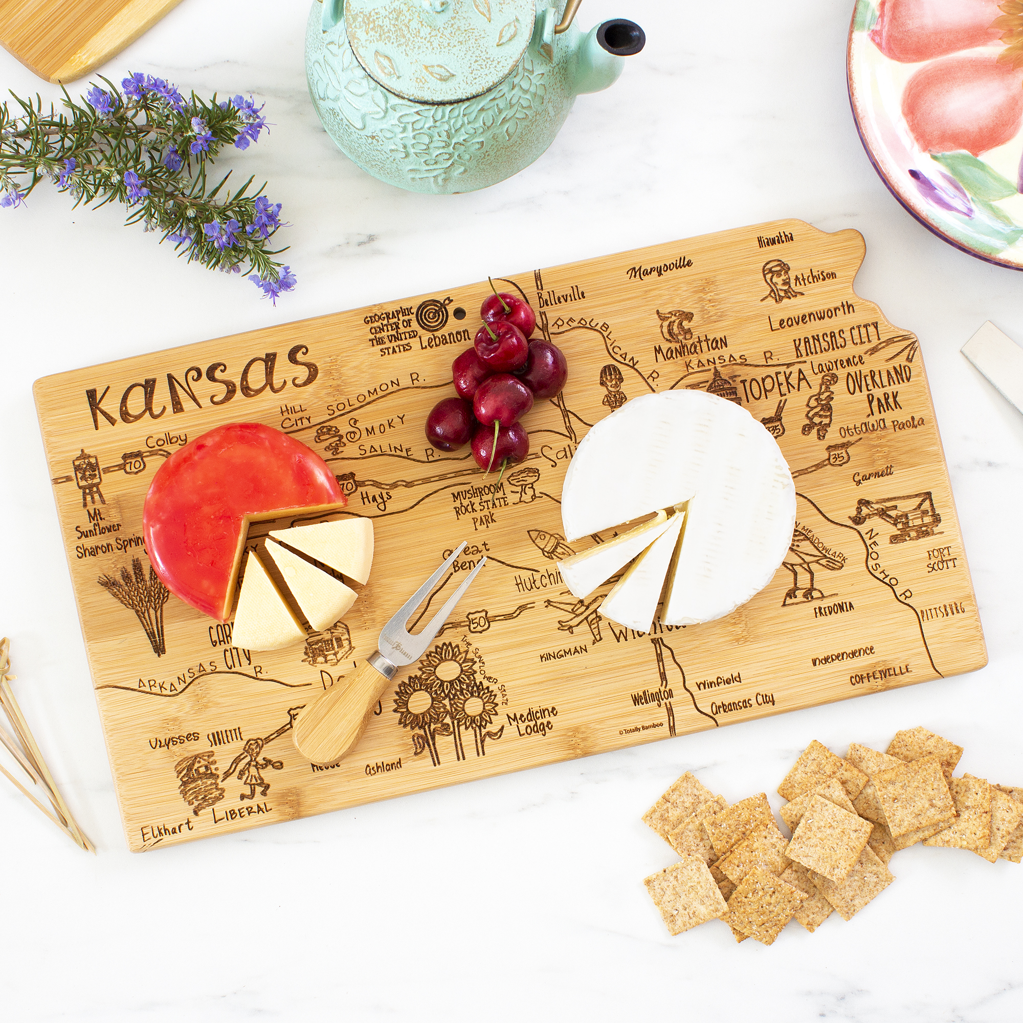 Destination Kansas Cutting & Serving Board 5