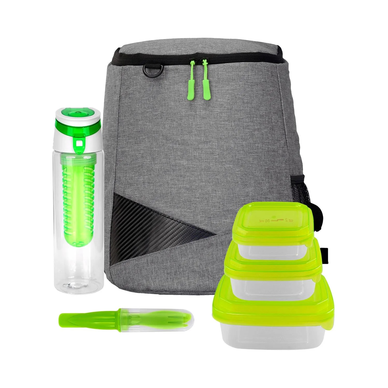 Portion Control Drink & Cutlery Set 7