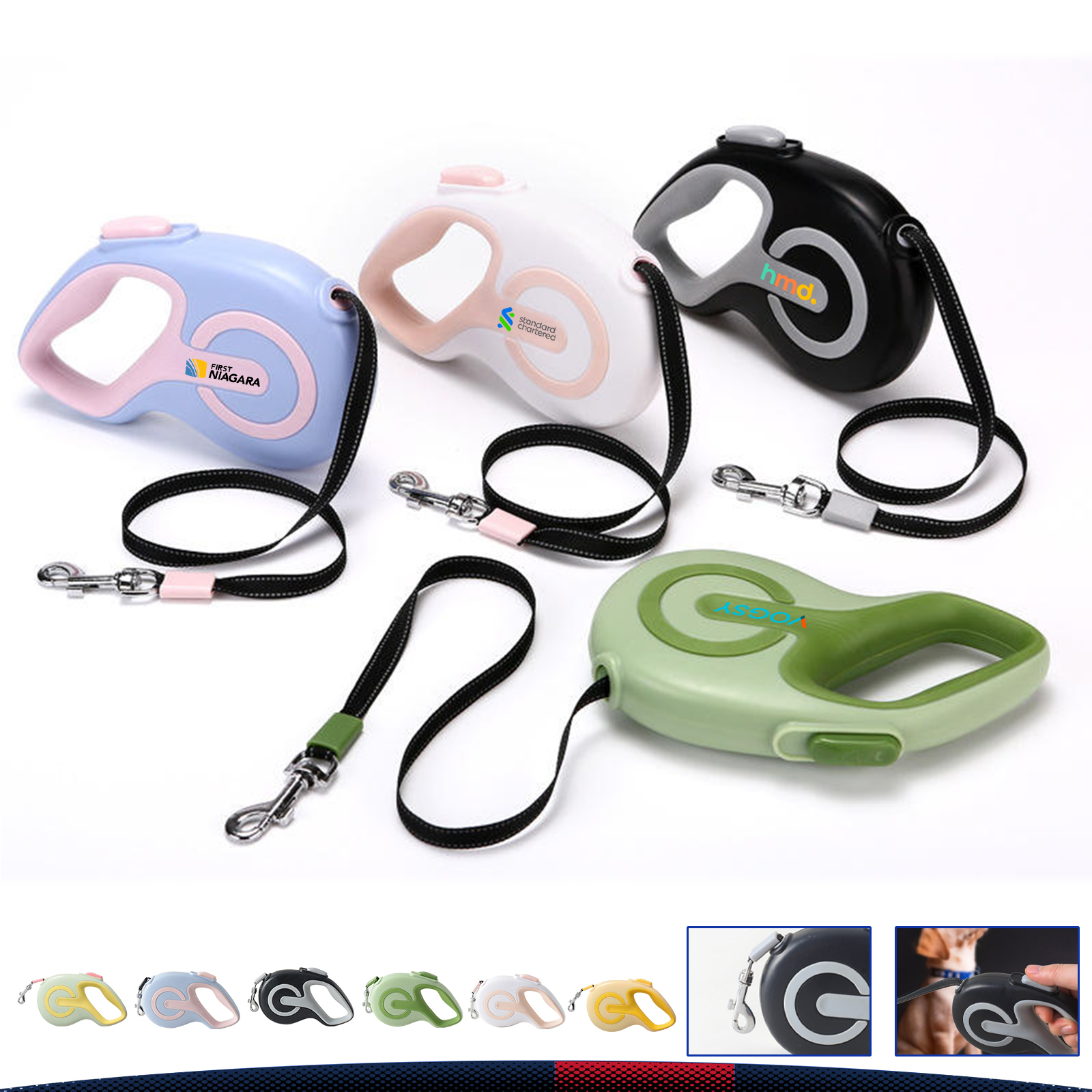 Reflective Retractable Pet Leash 3