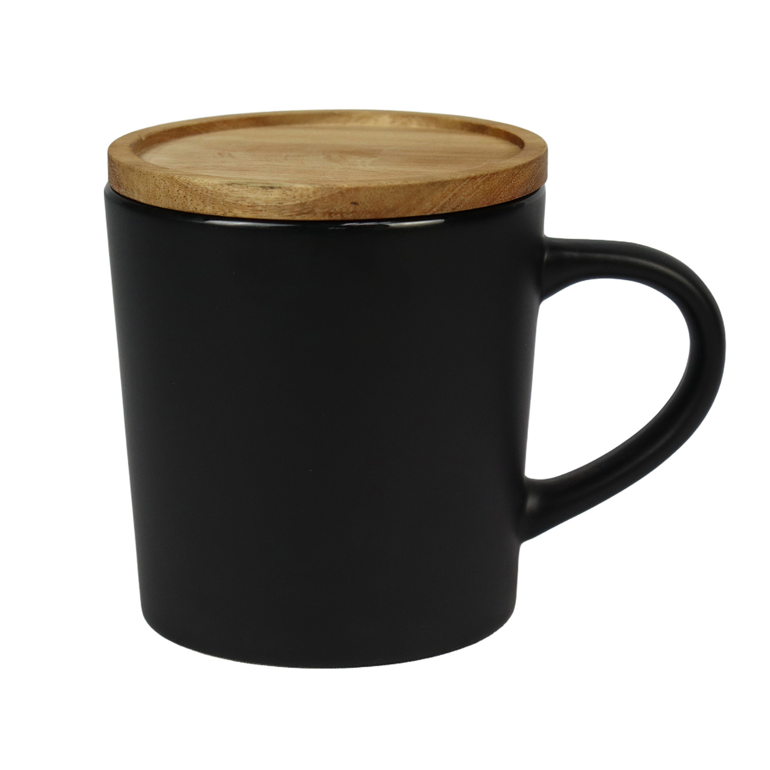 16oz Ceramic Mug with Wood Lid 7